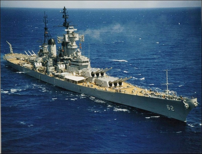 BB-62 Underway